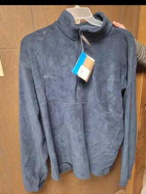 Columbia Men's Slate Blue Half-Zip Fleece Pullover